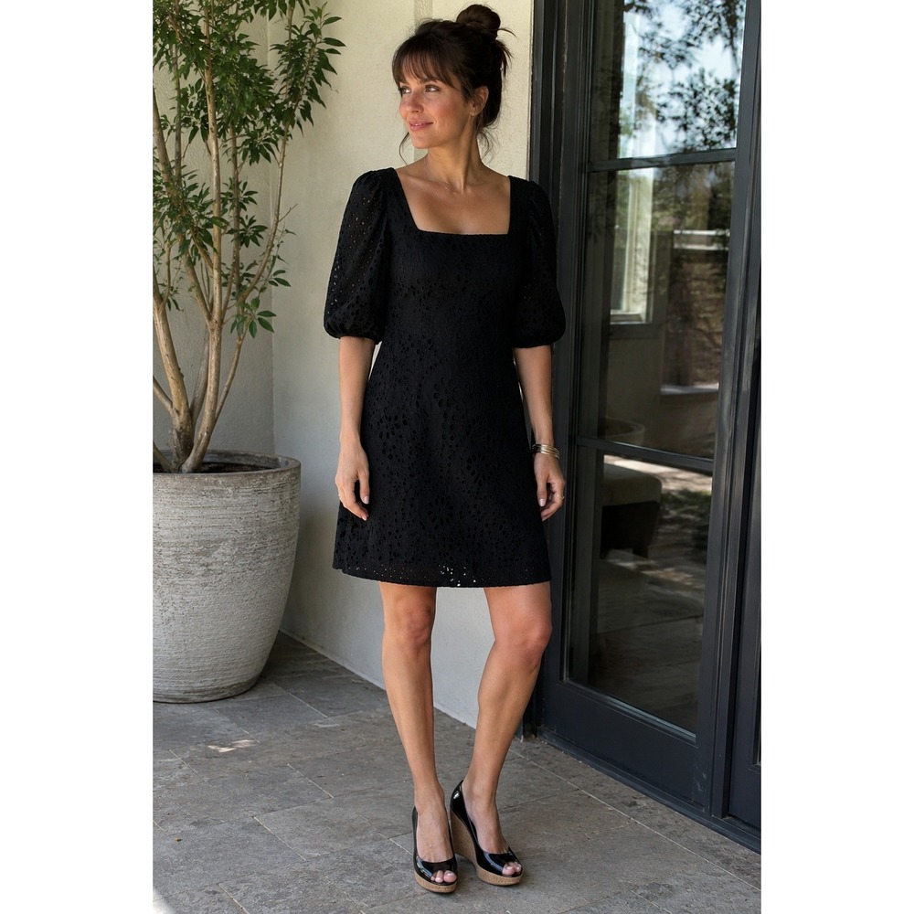 Eliza J Eyelet Lace Dress - Size 4